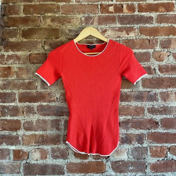 Rag & Bone Kishi Seamless Stretch Top in Pink - Picture 3 of 5